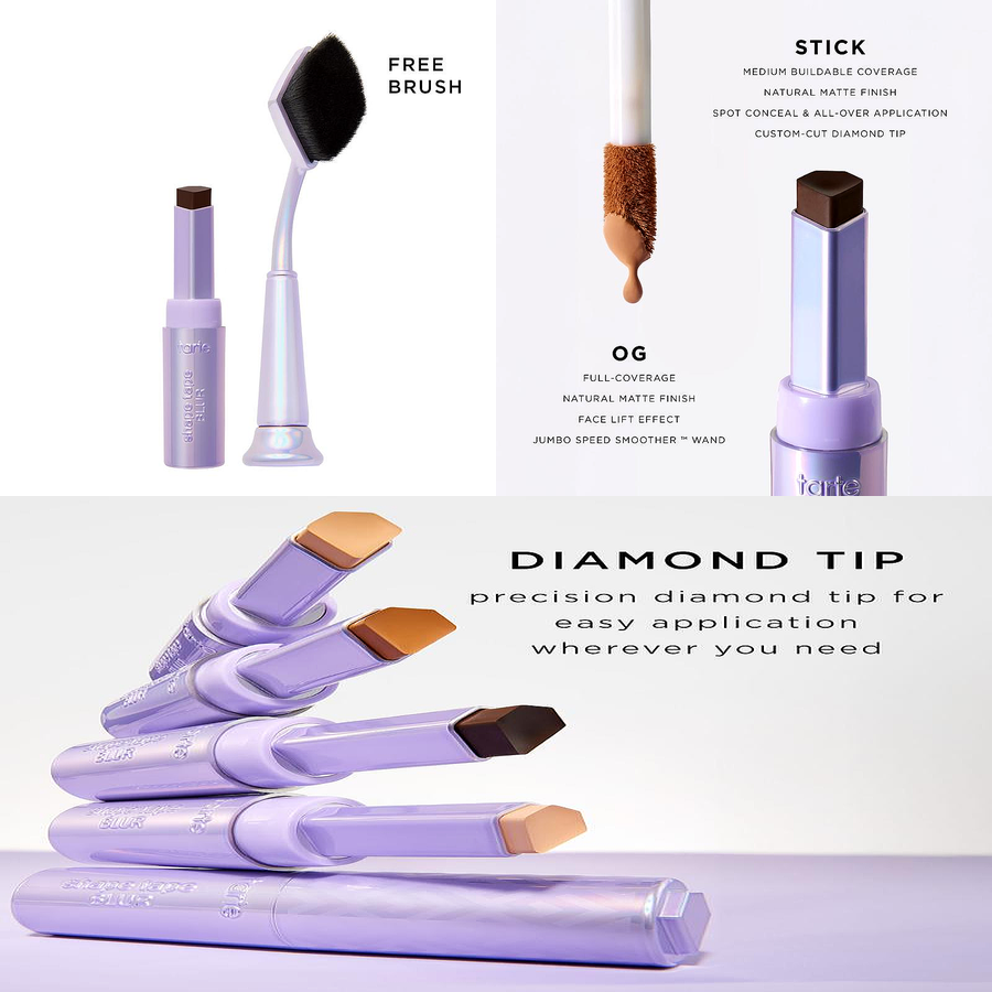 Tarte Big Stick Energy Duo – Shape Tape Concealer Stick & Brush